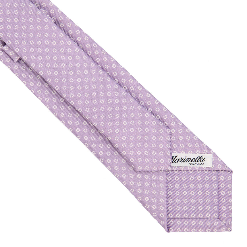 LILAC SARTORIAL 7 CM PRINTED SILK TIE