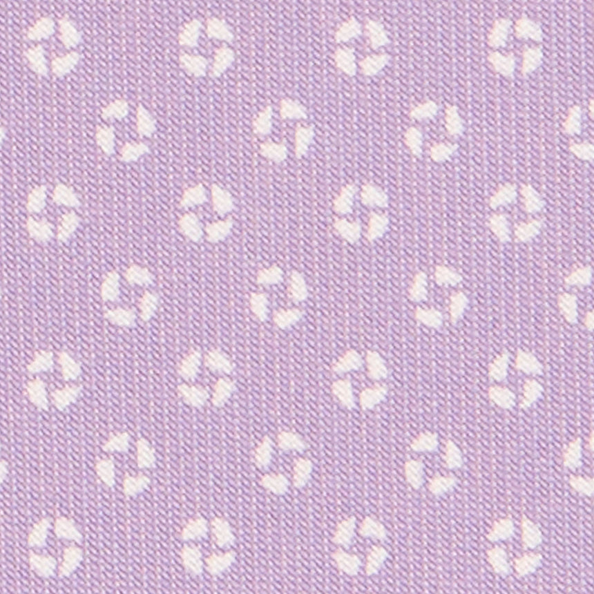 LILAC SARTORIAL 7 CM PRINTED SILK TIE