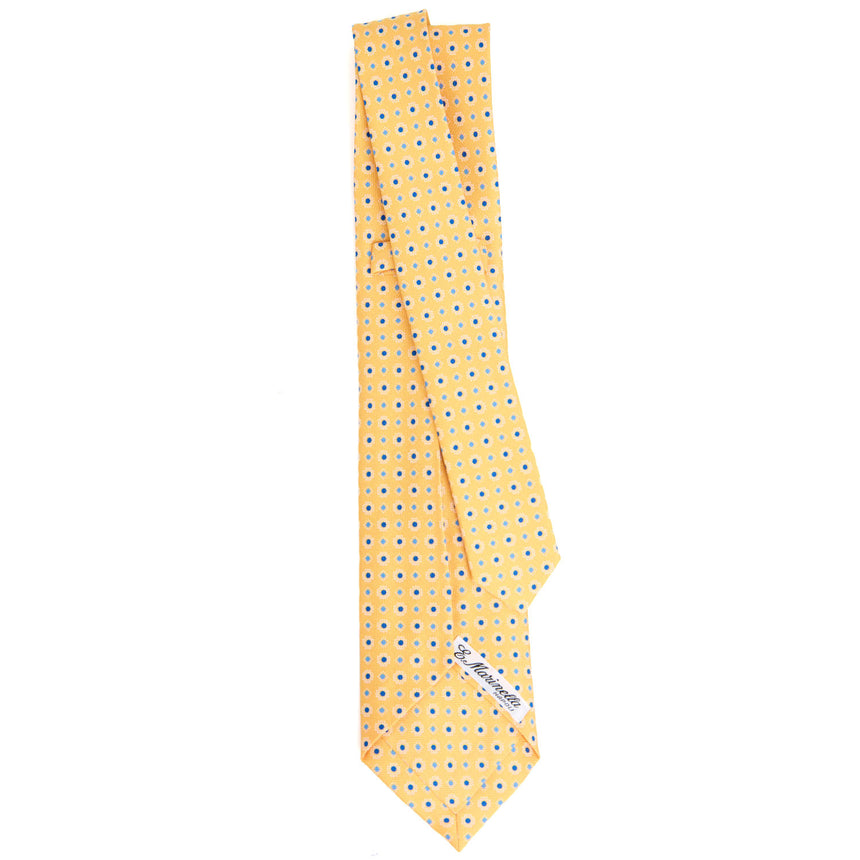 YELLOW 7 FOLD SARTORIAL SILK TIE
