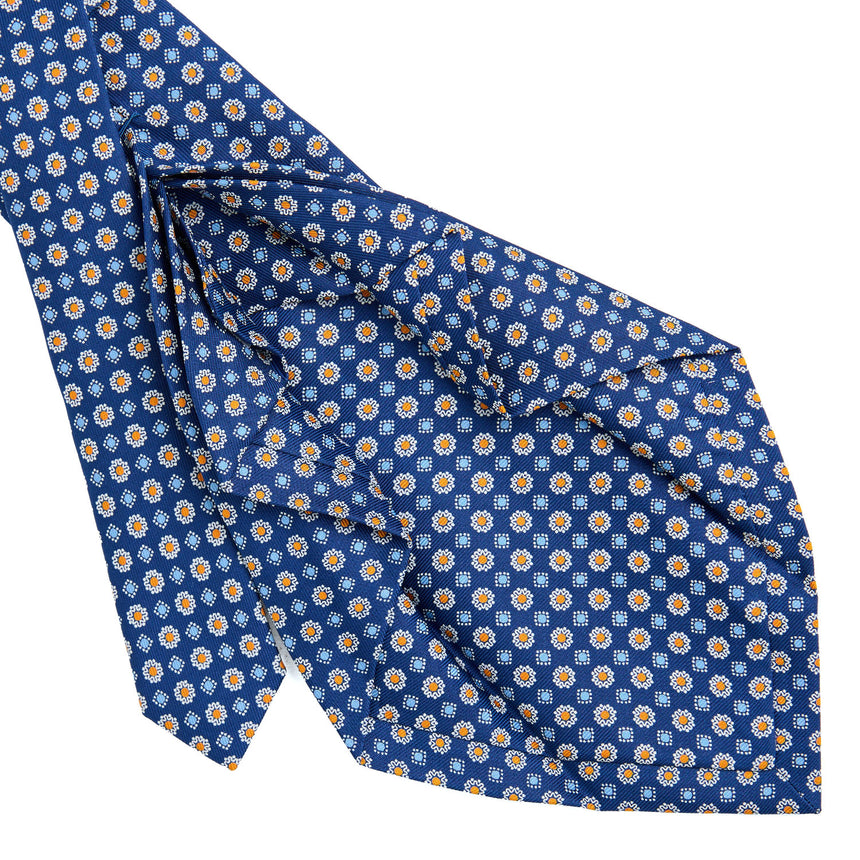 BLUE 7 FOLD SARTORIAL SILK TIE
