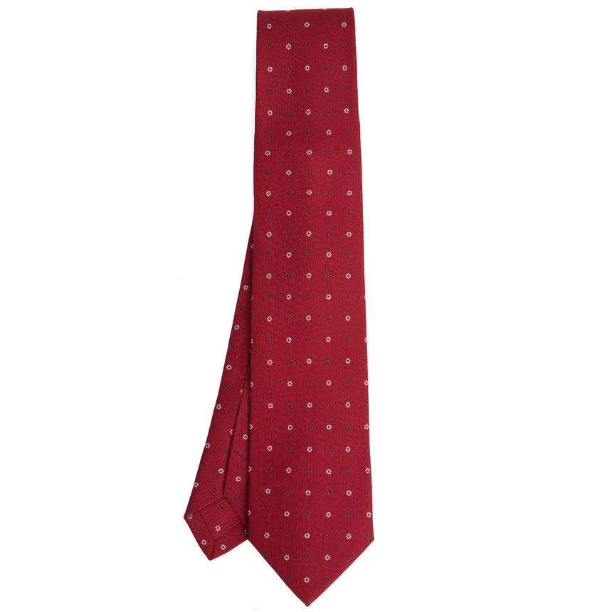 BURGUNDY 7 FOLD SARTORIAL SILK TIE