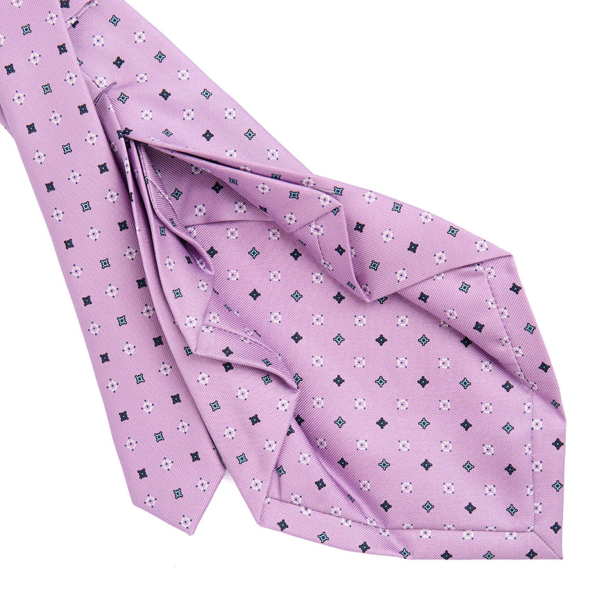 LILAC 7 FOLD SARTORIAL SILK TIE