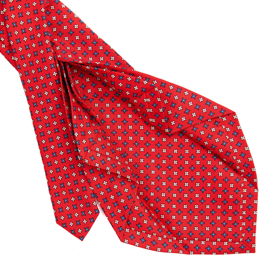 RED 7 FOLD SARTORIAL SILK TIE