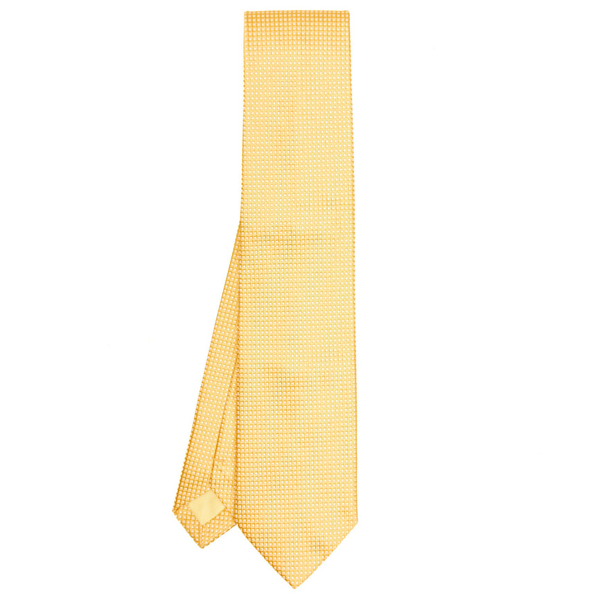 YELLOW CEREMONIAL JACQUARD SILK TIE