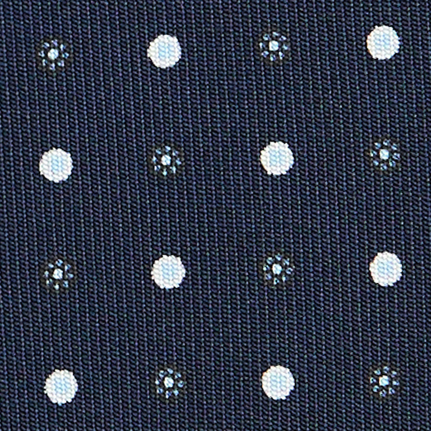 CRAVATTA SARTORIALE CLASSICA IN SETA BLU SCURO
