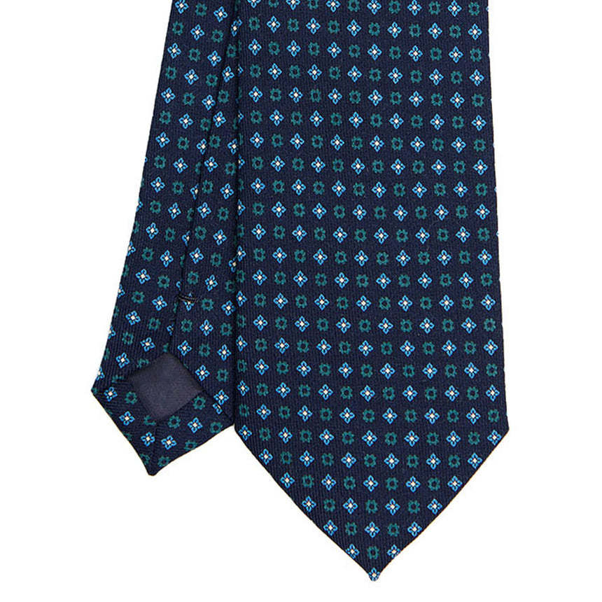 DARK BLUE CLASSIC WOOL TIE