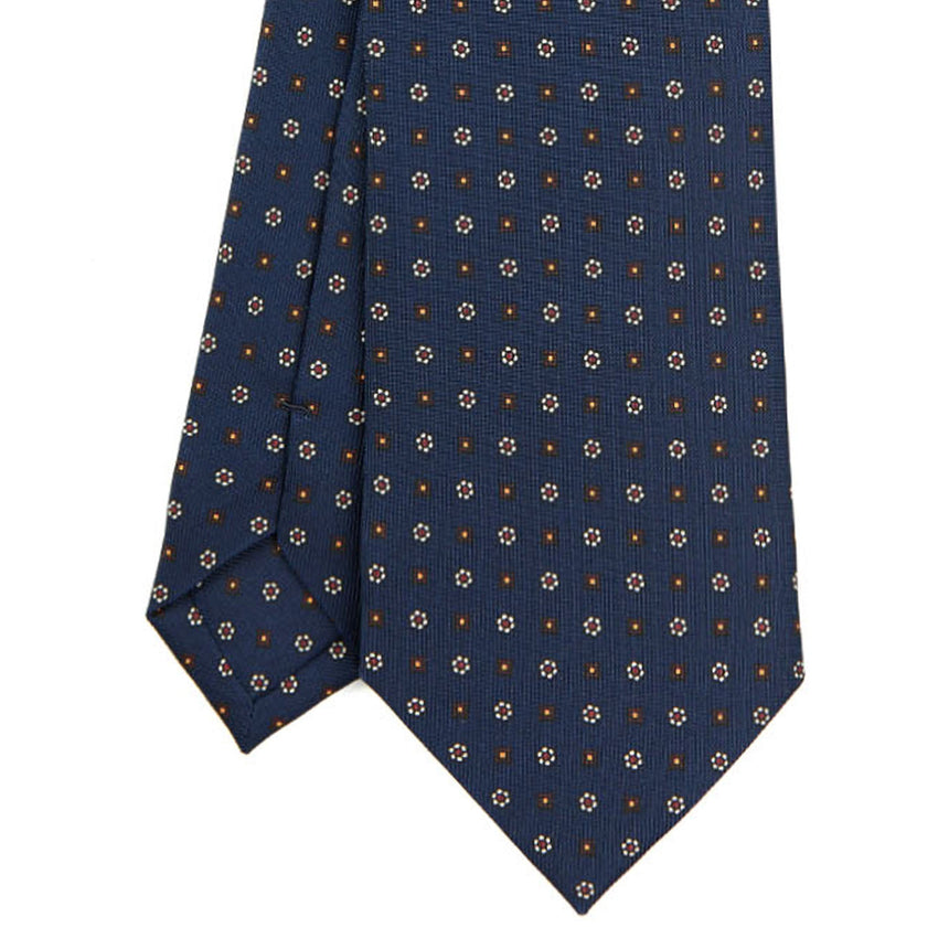 CRAVATTA SARTORIALE CLASSICA IN SETA BLU SCURO