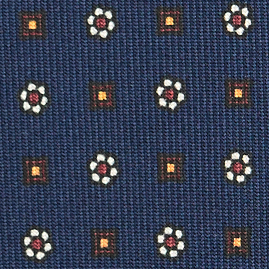CRAVATTA SARTORIALE CLASSICA IN SETA BLU SCURO