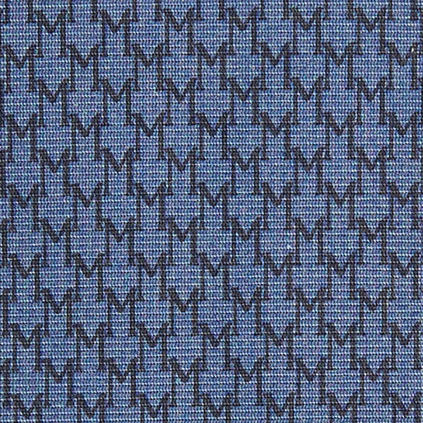 DARK BLUE SARTORIAL PRINTED SILK TIE