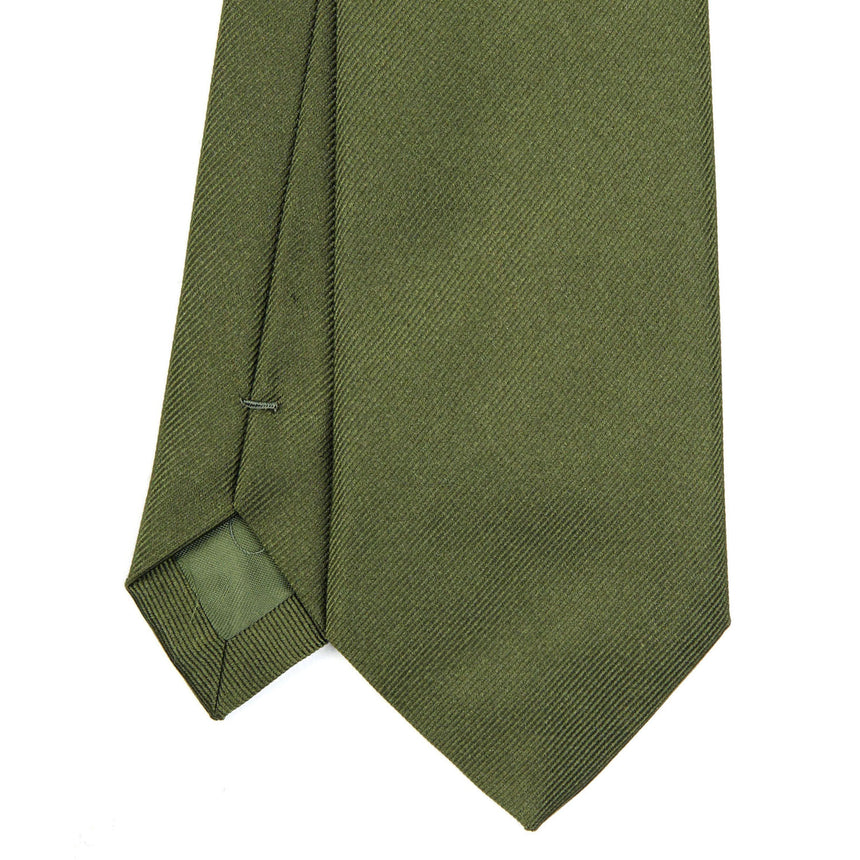 OLIVE GREEN SARTORIAL JACQUARD SILK TIE