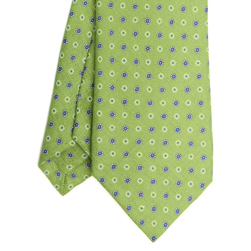 GREEN SARTORIAL LINEN TIE