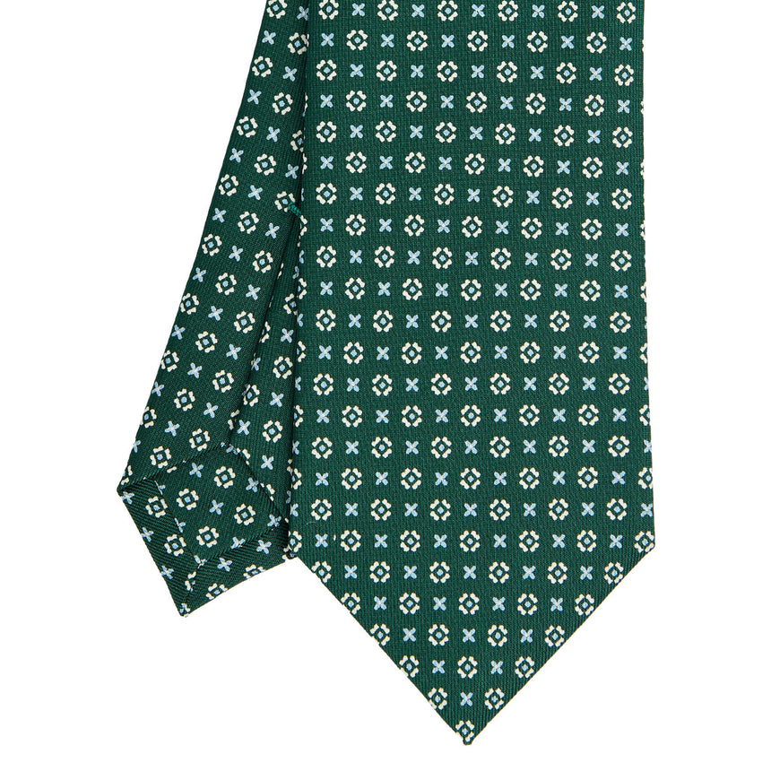 CRAVATTA SARTORIALE CLASSICA IN SETA VERDE SCURO