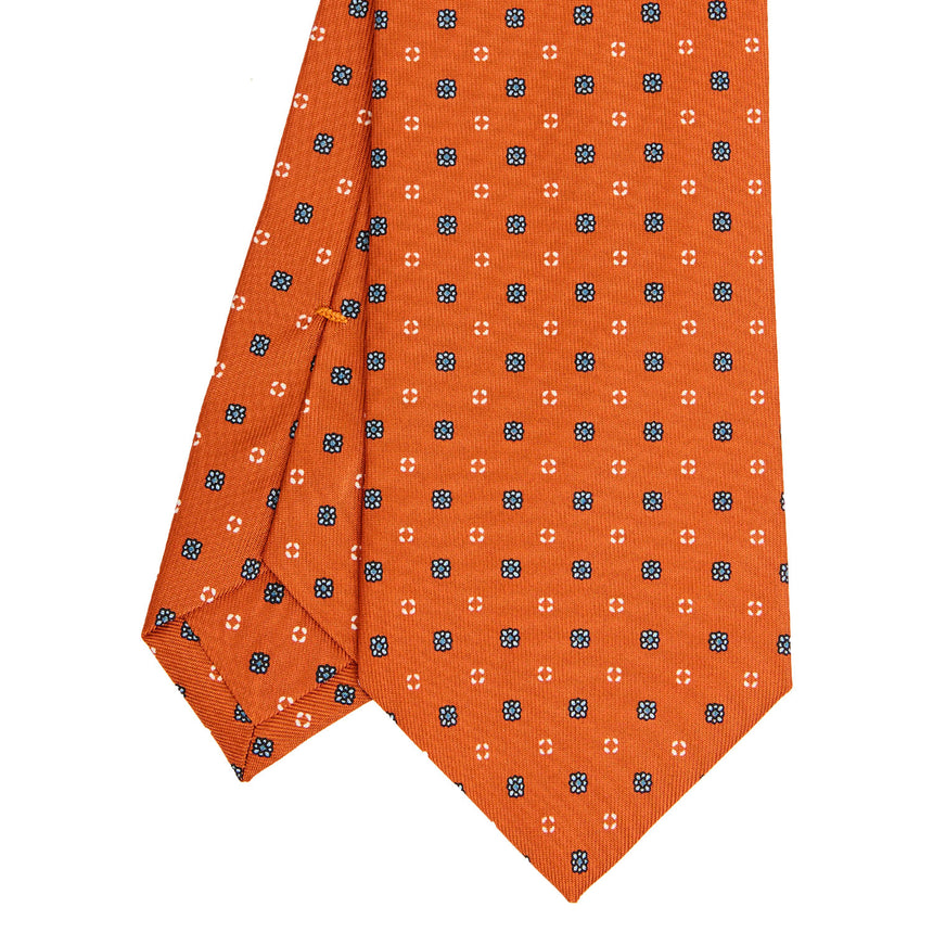CRAVATTA SARTORIALE CLASSICA IN SETA ARANCIONE