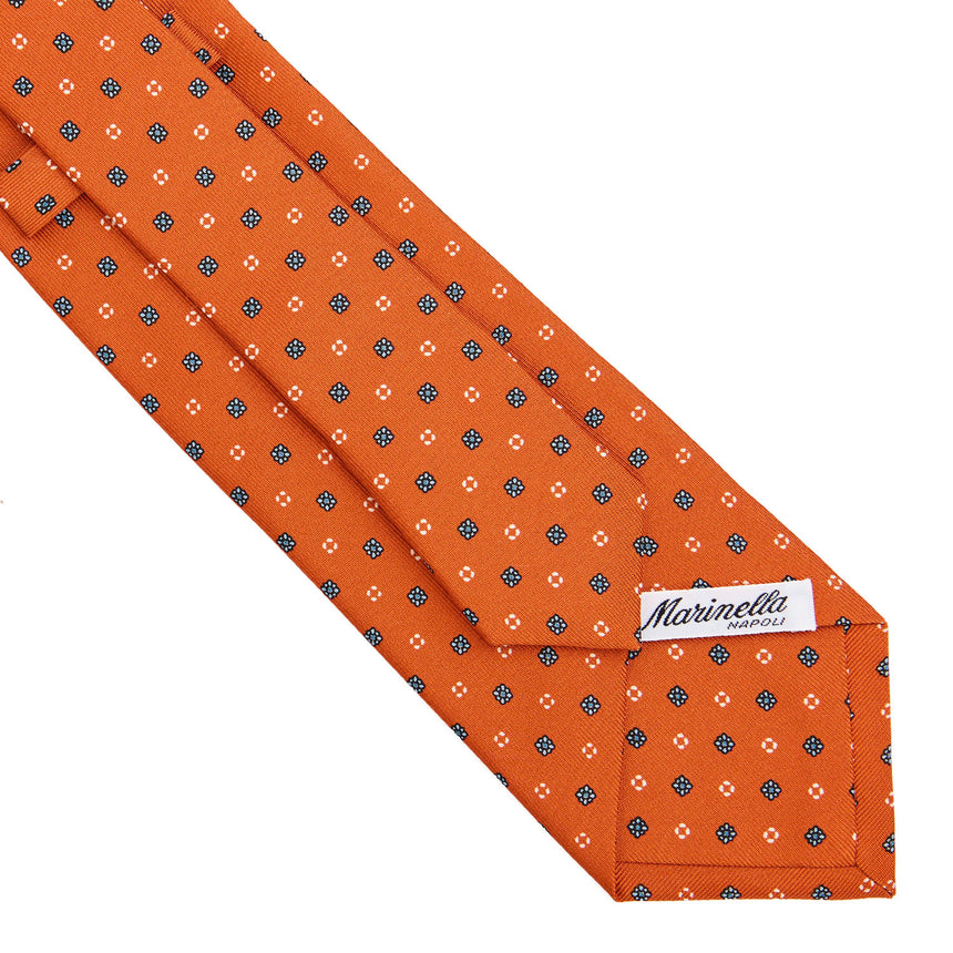 CRAVATTA SARTORIALE CLASSICA IN SETA ARANCIONE