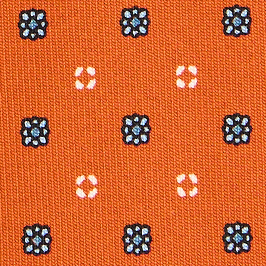 CRAVATTA SARTORIALE CLASSICA IN SETA ARANCIONE