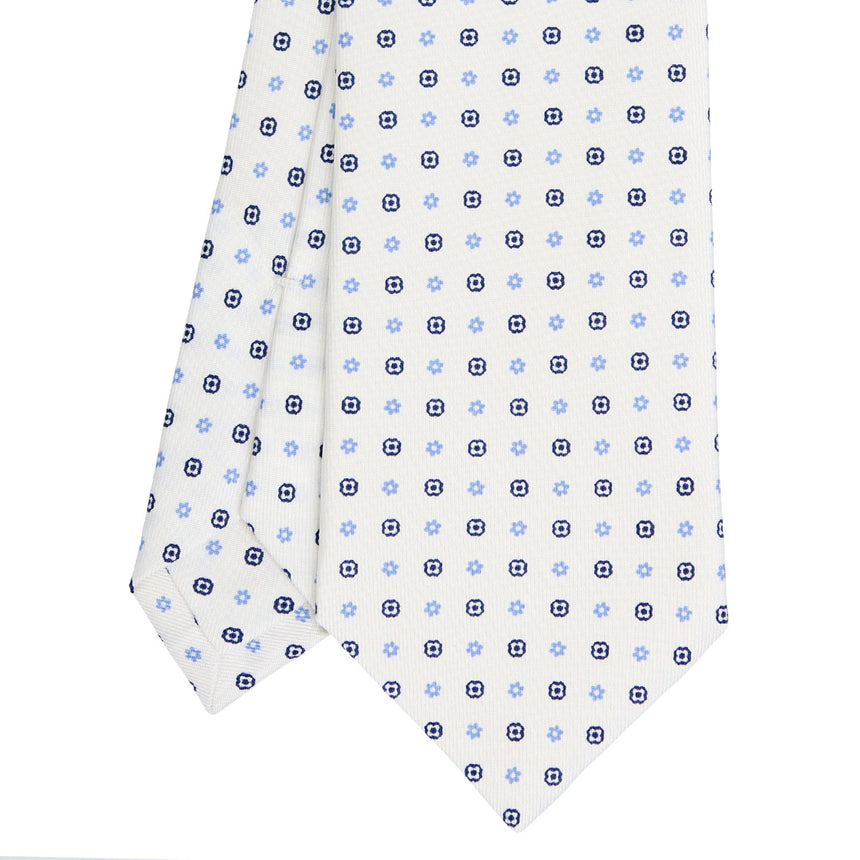 WHITE SARTORIAL CLASSIC SILK TIE