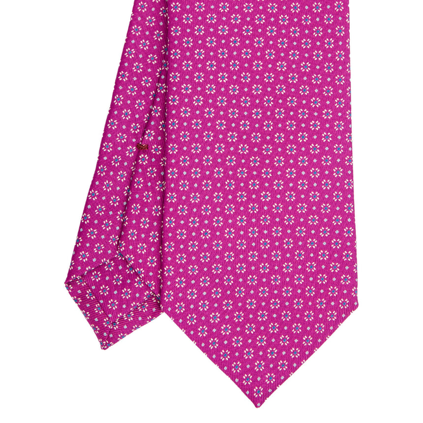 CRAVATTA SARTORIALE CLASSICA IN SETA FUCSIA