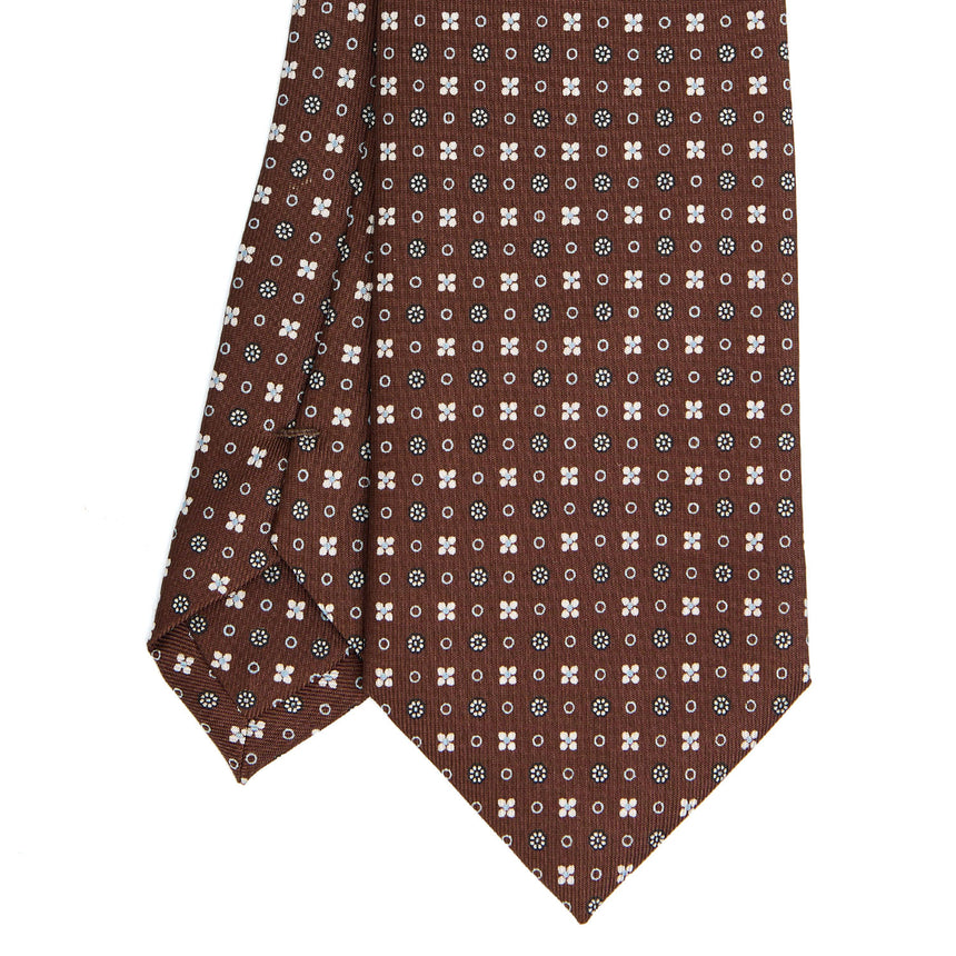 DARK BROWN SARTORIAL CLASSIC SILK TIE