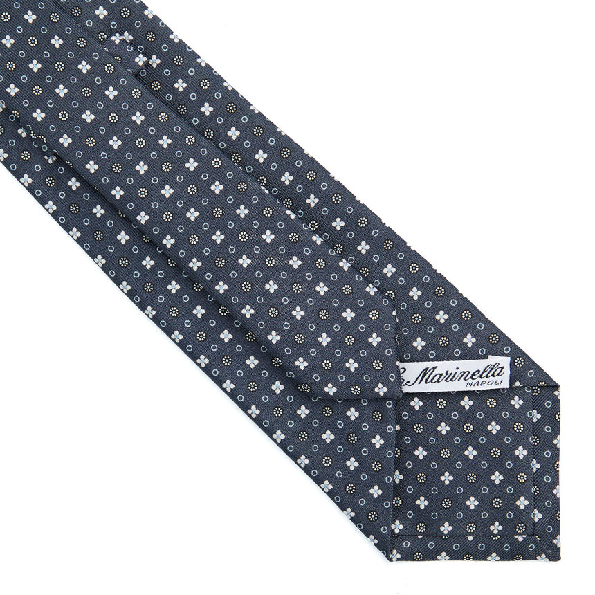 CRAVATTA SARTORIALE CLASSICA IN SETA GRIGIO SCURO