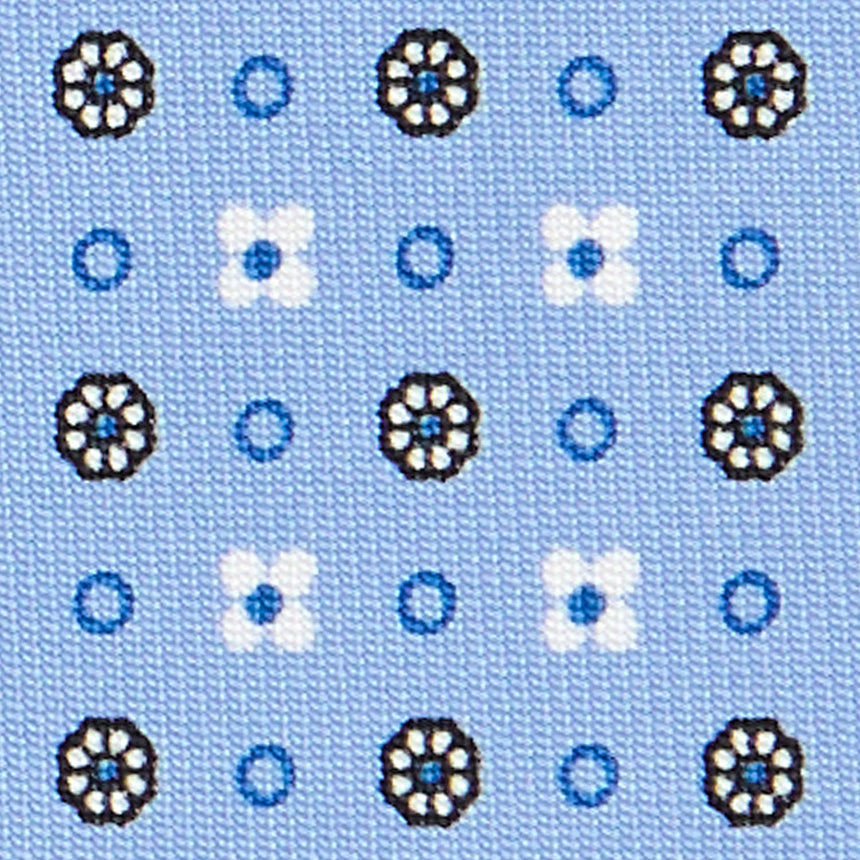 CRAVATTA SARTORIALE CLASSICA IN SETA AZZURRA