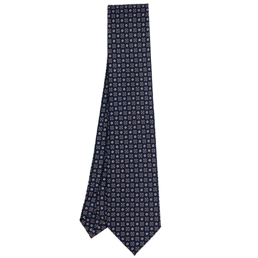 CRAVATTA SARTORIALE CLASSICA IN SETA BLU SCURO