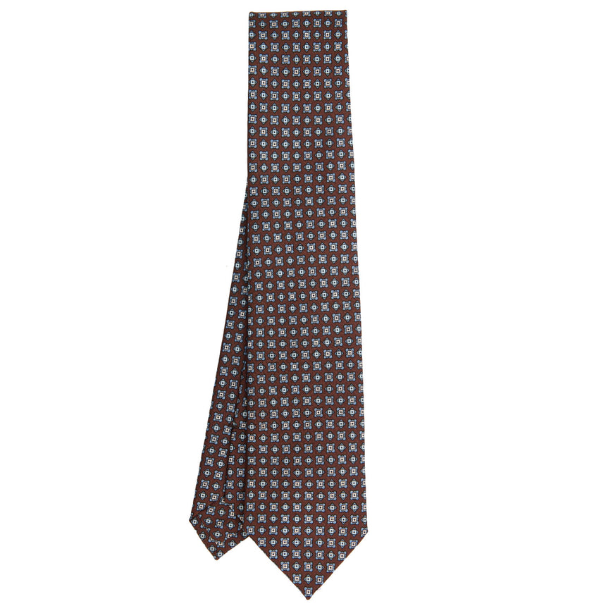 CRAVATTA SARTORIALE CLASSICA IN SETA MARRONE SCURO