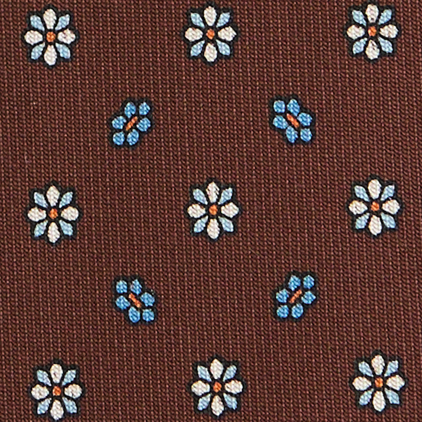 DARK BROWN SARTORIAL CLASSIC SILK TIE