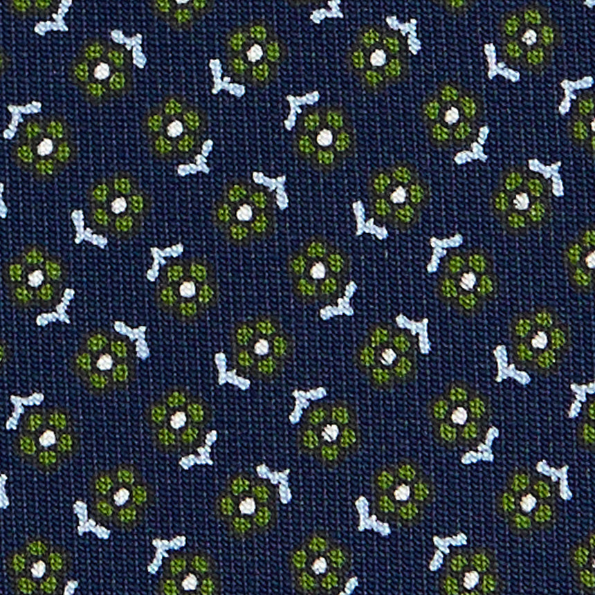 CRAVATTA SARTORIALE CLASSICA IN SETA BLU SCURO