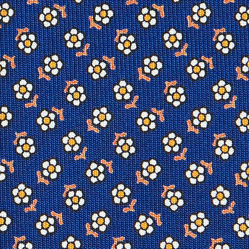 CRAVATTA SARTORIALE CLASSICA IN SETA BLU