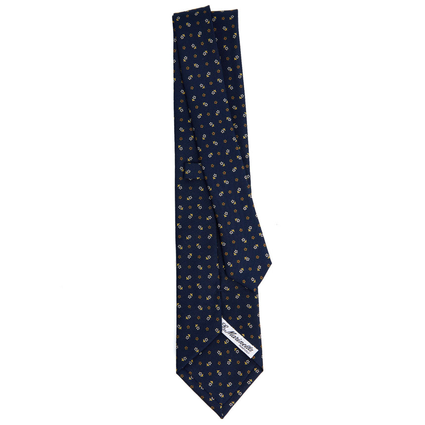 CRAVATTA SARTORIALE CLASSICA IN SETA BLU SCURO
