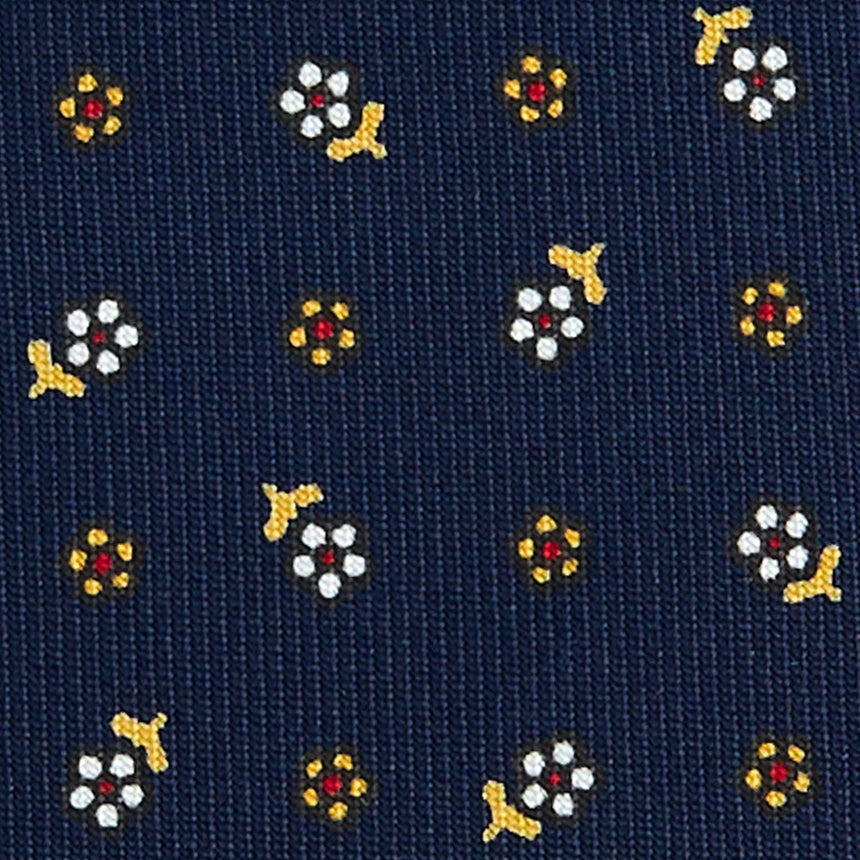 CRAVATTA SARTORIALE CLASSICA IN SETA BLU SCURO