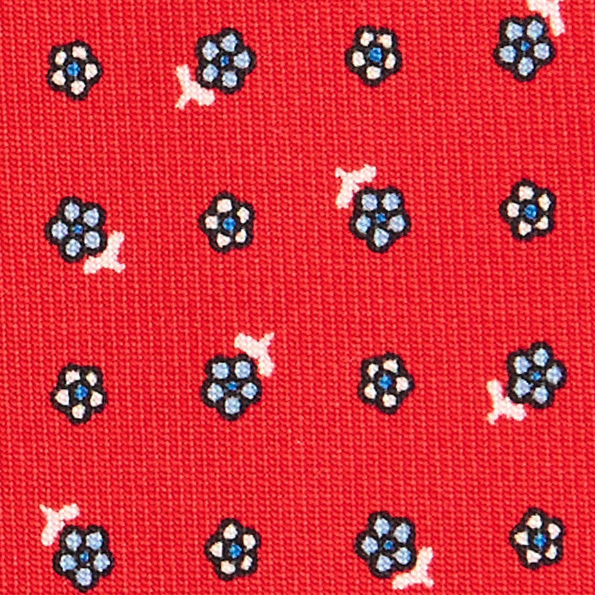 RED SARTORIAL CLASSIC SILK TIE