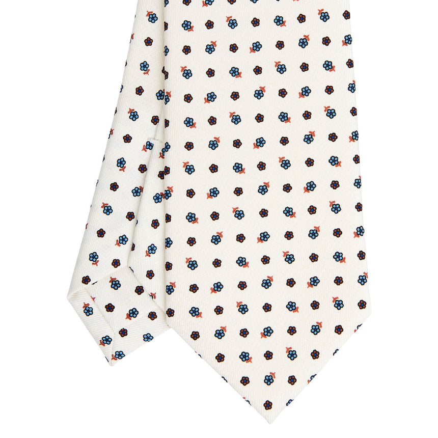WHITE SARTORIAL CLASSIC SILK TIE