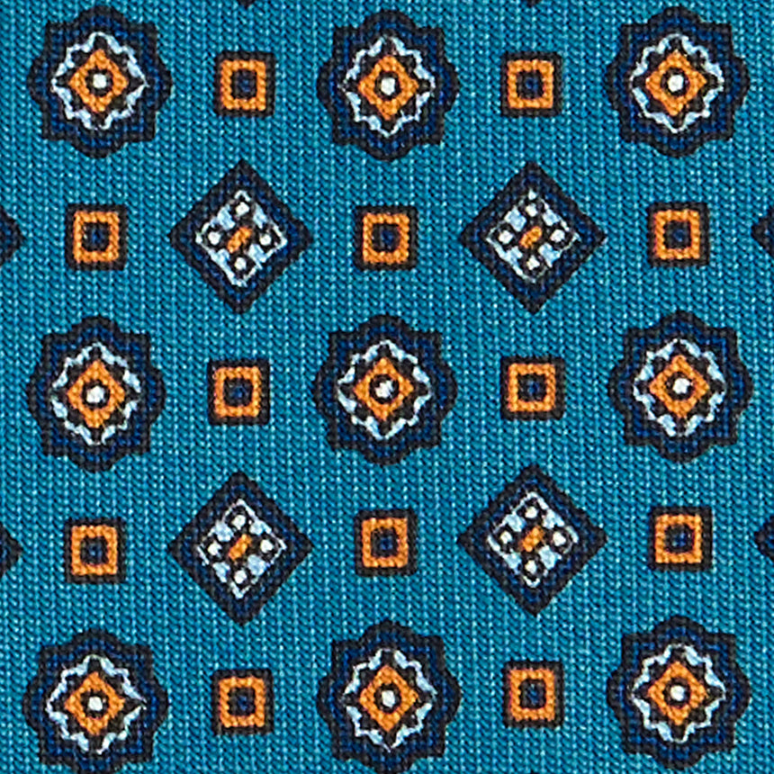 MID BLUE SARTORIAL CLASSIC SILK TIE