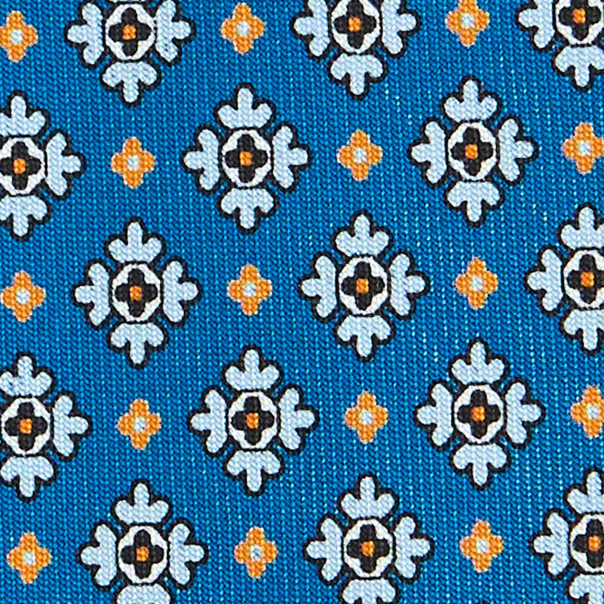 MID BLUE SARTORIAL CLASSIC SILK TIE