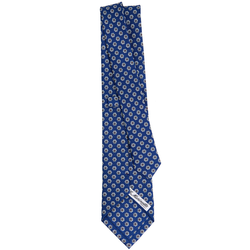 CRAVATTA SARTORIALE CLASSICA IN SETA BLU