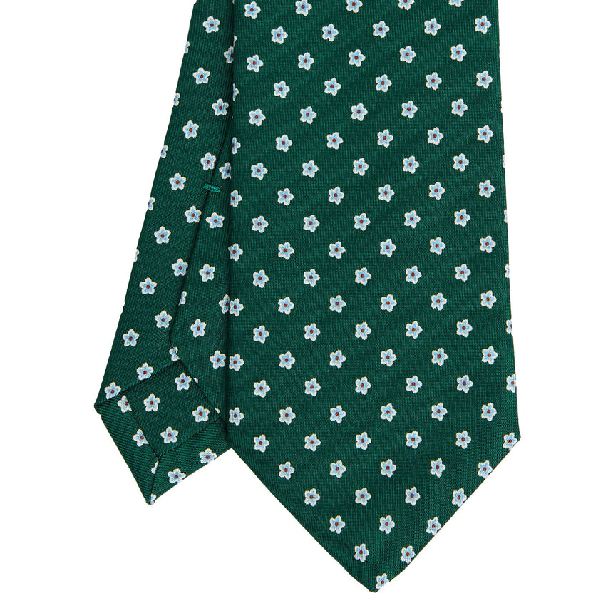 CRAVATTA SARTORIALE CLASSICA IN SETA VERDE SCURO