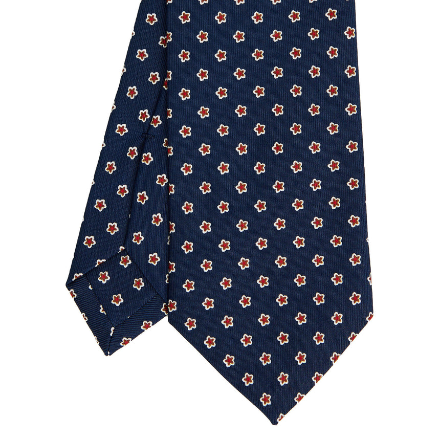 CRAVATTA SARTORIALE CLASSICA IN SETA BLU