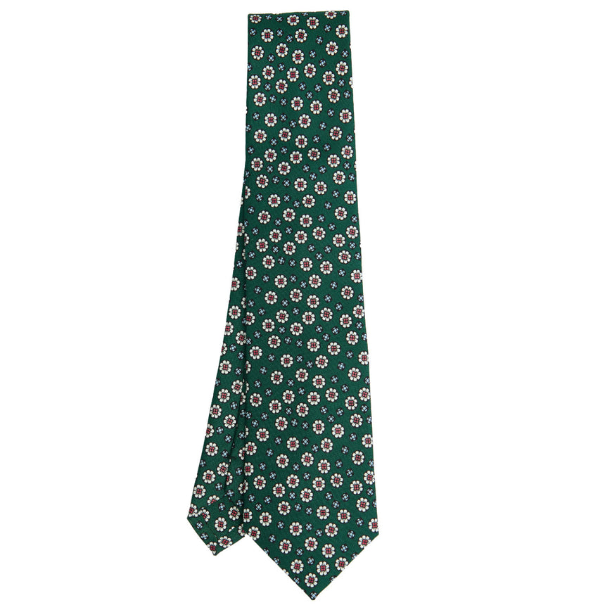 CRAVATTA SARTORIALE CLASSICA IN SETA VERDE SCURO