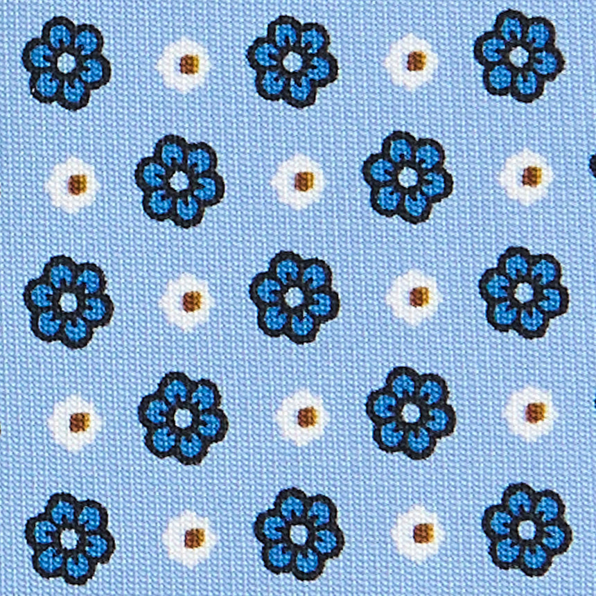 CRAVATTA SARTORIALE CLASSICA IN SETA AZZURRA