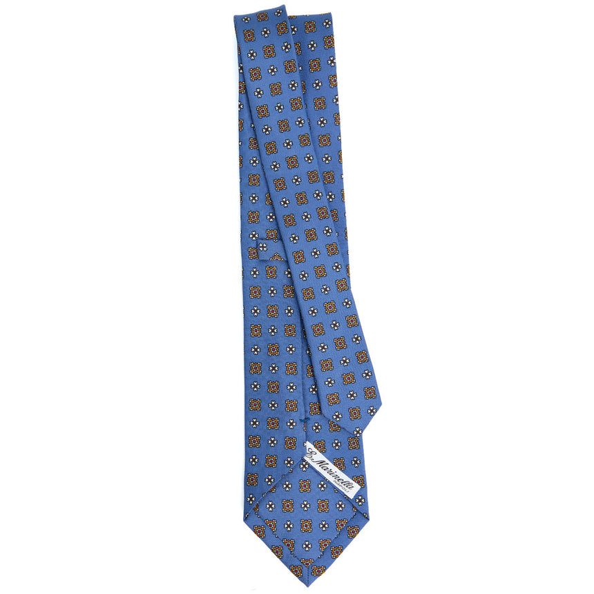 CRAVATTA SARTORIALE CLASSICA IN SETA AZZURRO POLVERE
