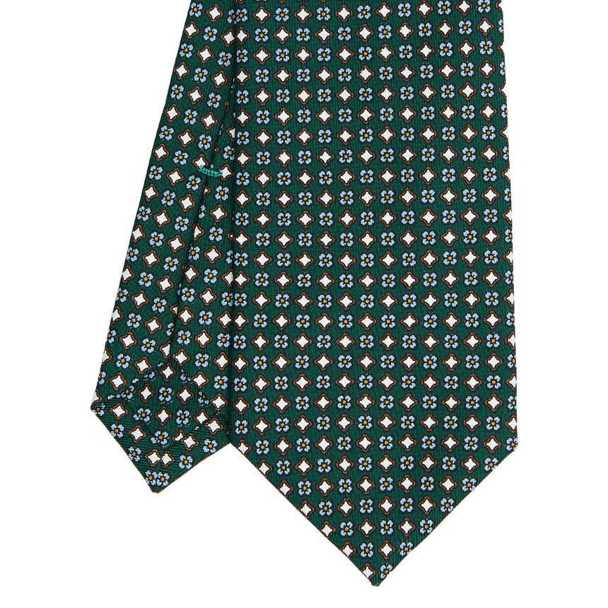 CRAVATTA SARTORIALE CLASSICA IN SETA VERDE SCURO