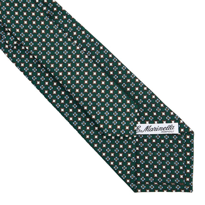 CRAVATTA SARTORIALE CLASSICA IN SETA VERDE SCURO