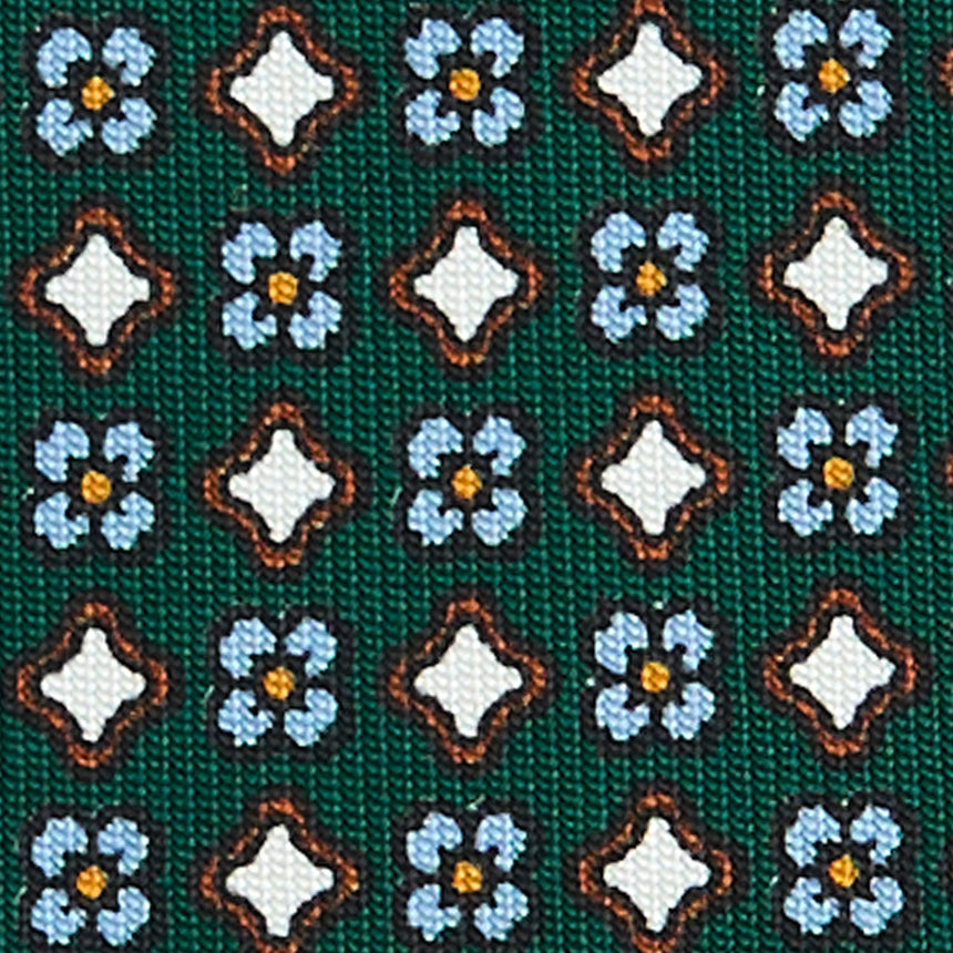 CRAVATTA SARTORIALE CLASSICA IN SETA VERDE SCURO