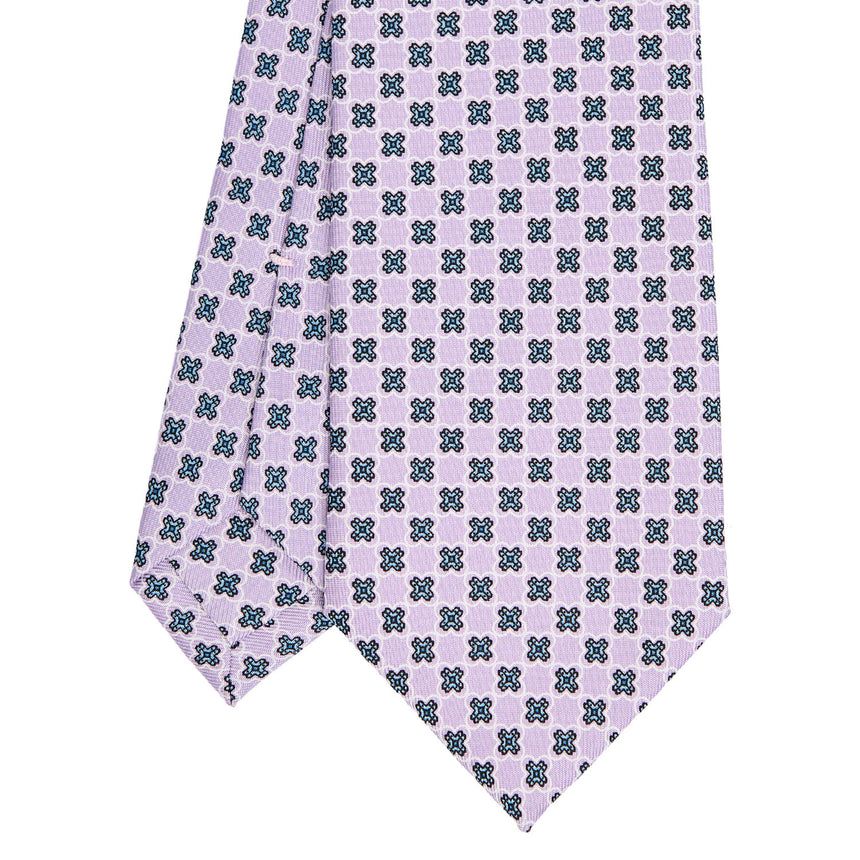 CRAVATTA SARTORIALE CLASSICA IN SETA LILLA