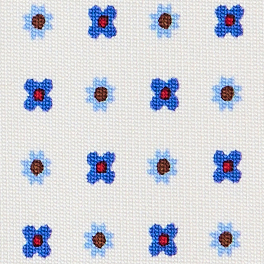 WHITE SARTORIAL CLASSIC SILK TIE