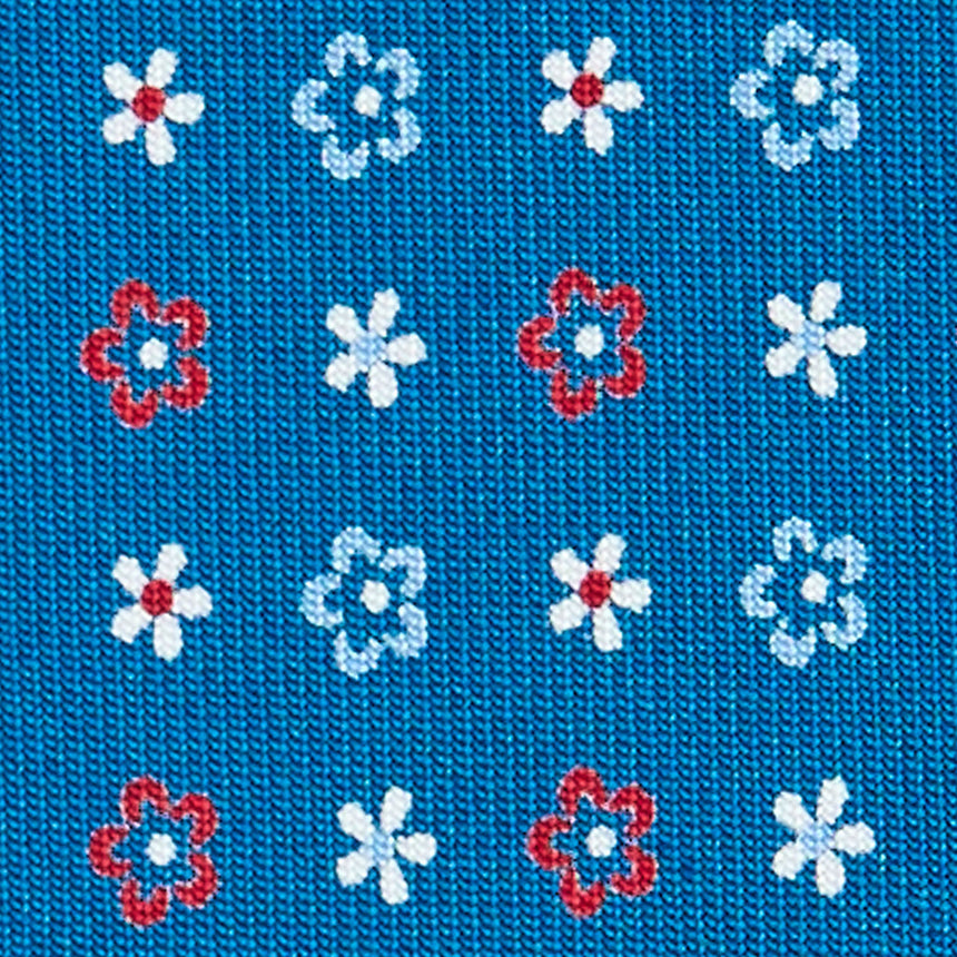 CRAVATTA SARTORIALE CLASSICA IN SETA BLU MEDIO