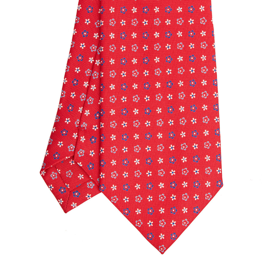 RED SARTORIAL CLASSIC SILK TIE