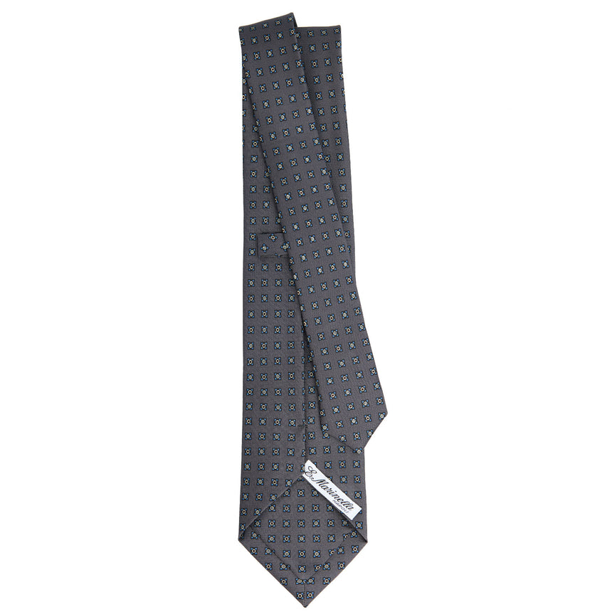 CRAVATTA SARTORIALE CLASSICA IN SETA GRIGIO SCURO