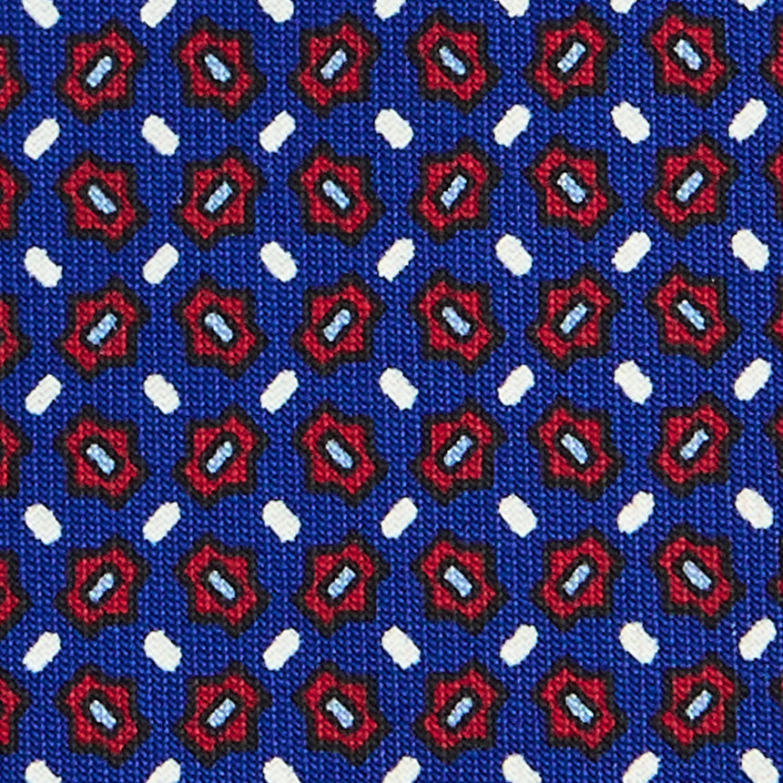 BLUETTE SARTORIAL PRINTED SILK TIE